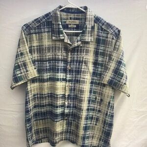 Men's Blue Plaid Shirt
